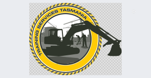 Training Services Tasmania logo - graphic of a digger