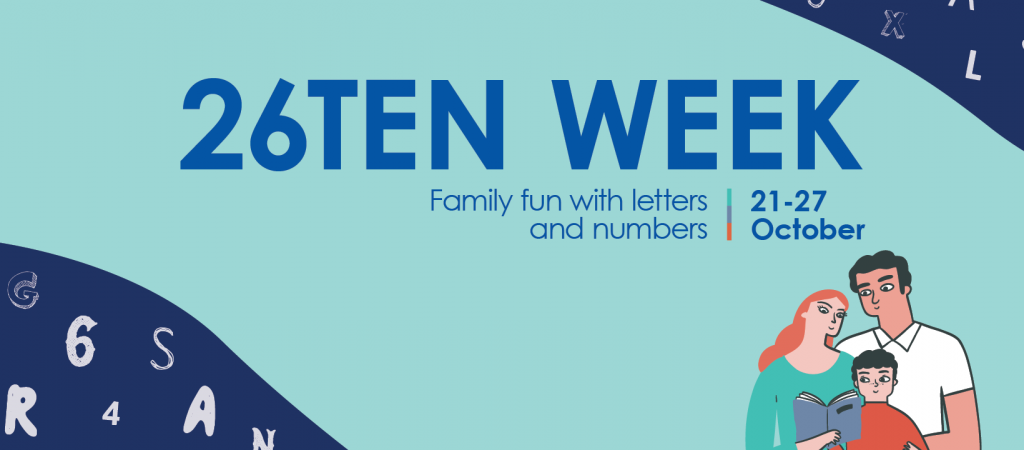 26Ten Week 2024 Facebook Banner - Family fun with letters and numbers - 21-27 Octboer